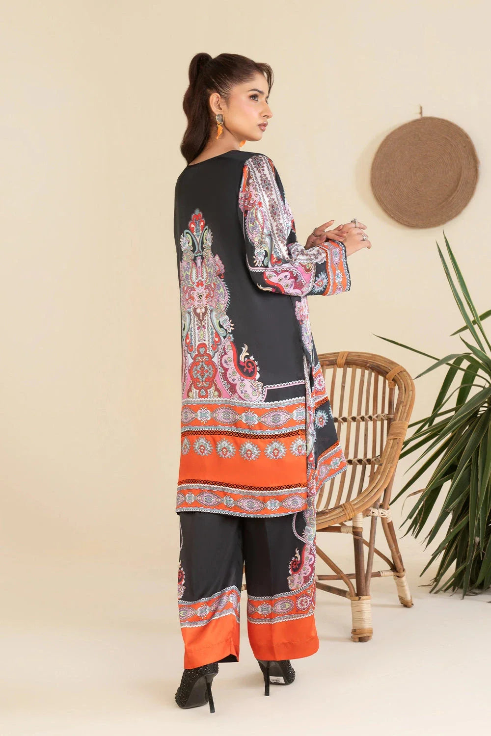 2PC Stitched Printed Silk Shirt and Trouser RTW-KSTL-103 Printed KHAS STORES