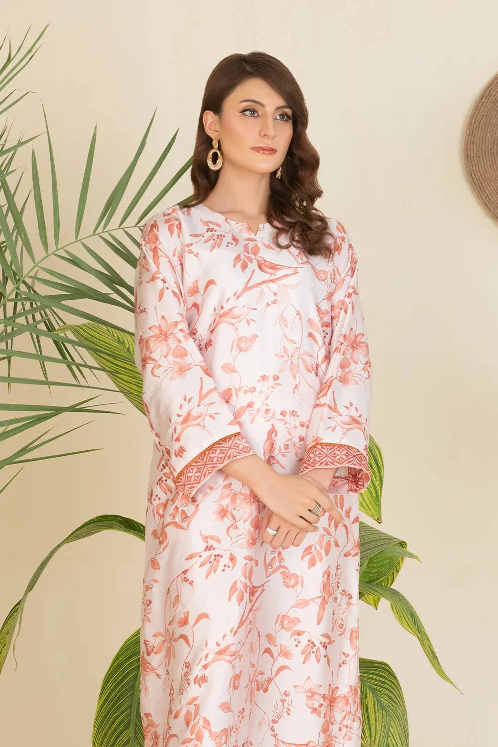 2PC Stitched Printed Silk Shirt and Trouser RTW-KSTL-202 Printed KHAS STORES