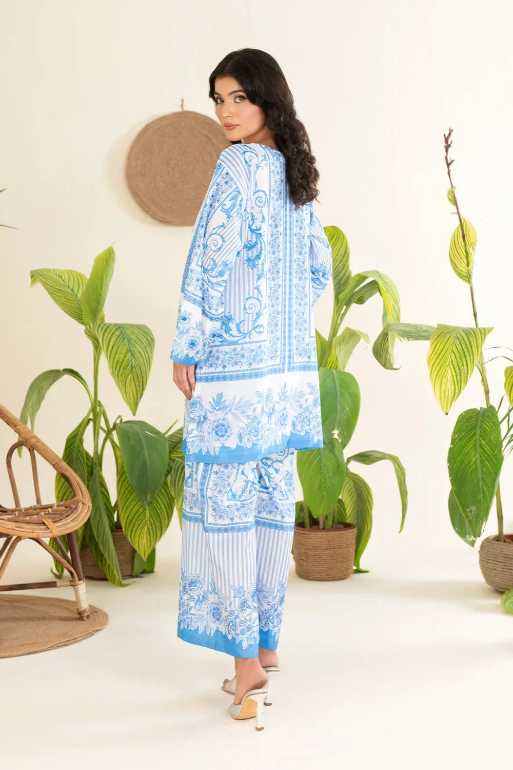 2PC Stitched Printed Silk Shirt and Trouser RTW-KSTL-207 Printed KHAS STORES