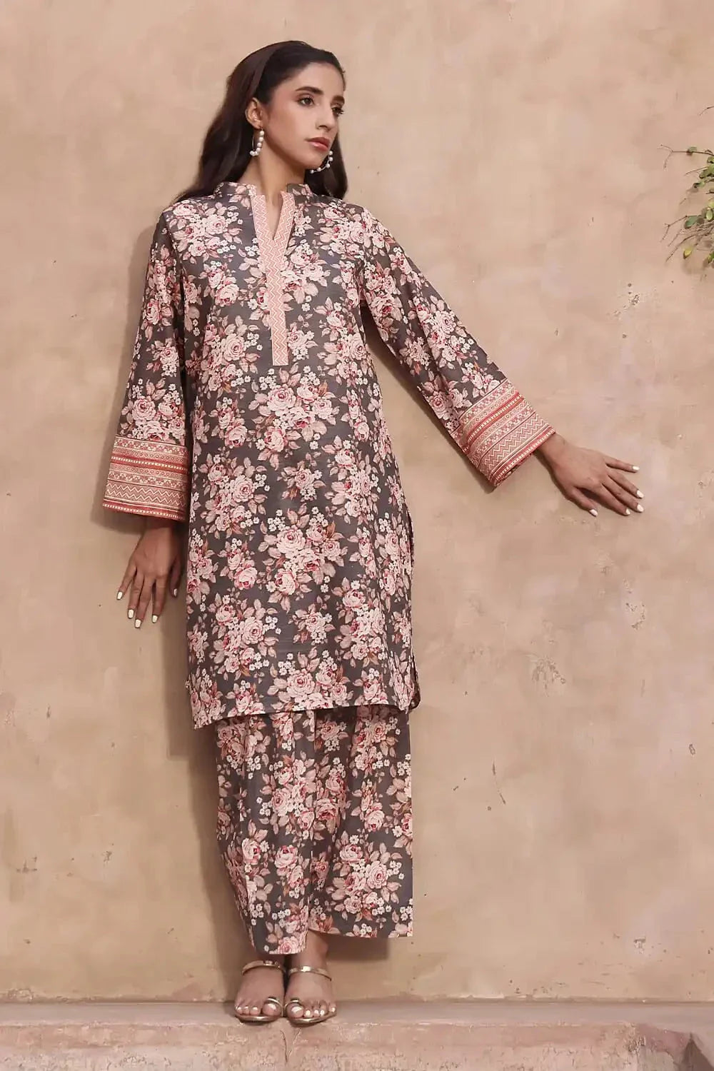 2PC Unstitched Khaddar Shirt & Trouser RKT-2321 KHAS STORES