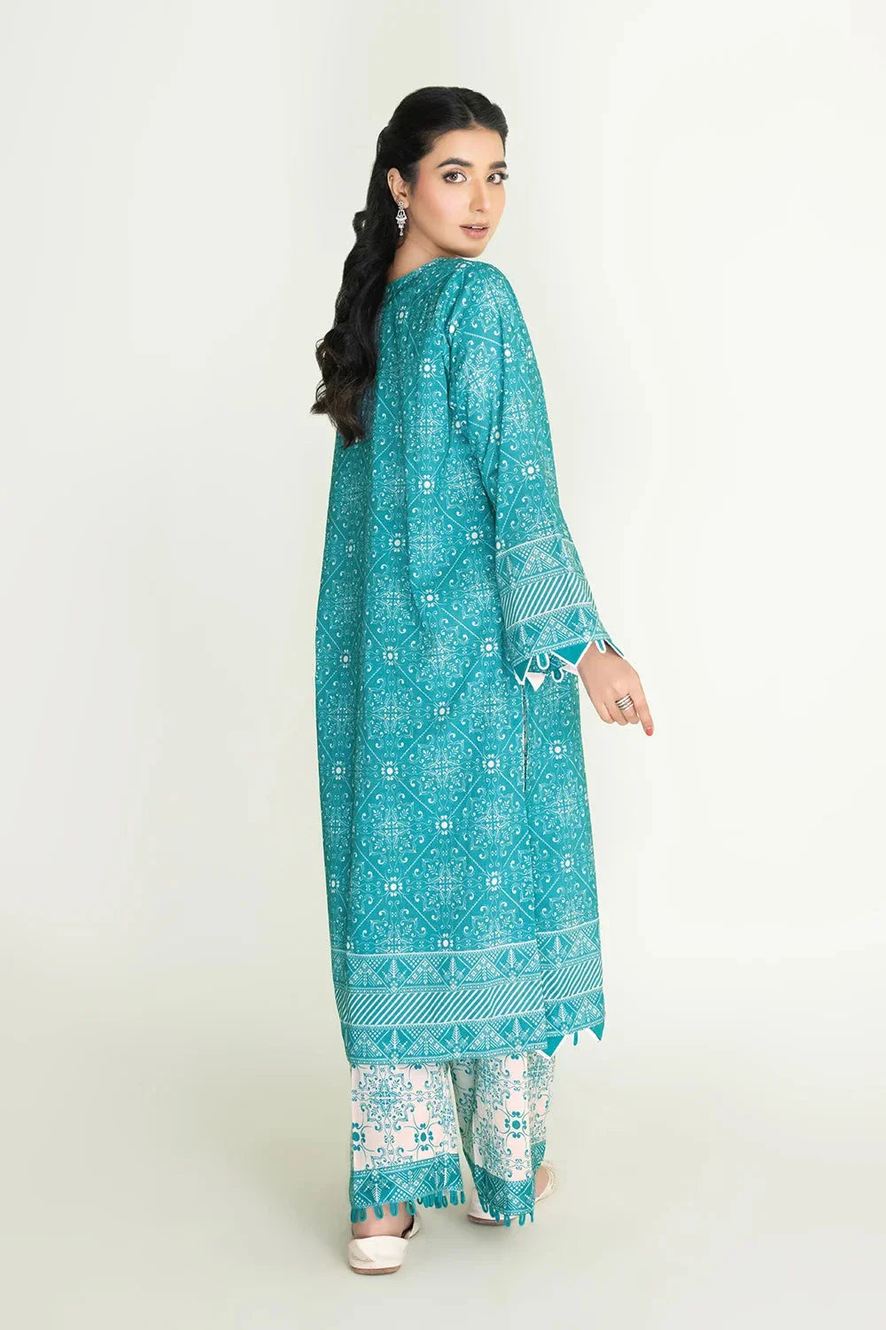 2PC Unstitched Printed Lawn Shirt and Trouser I KST-3835 Printed KHAS STORES