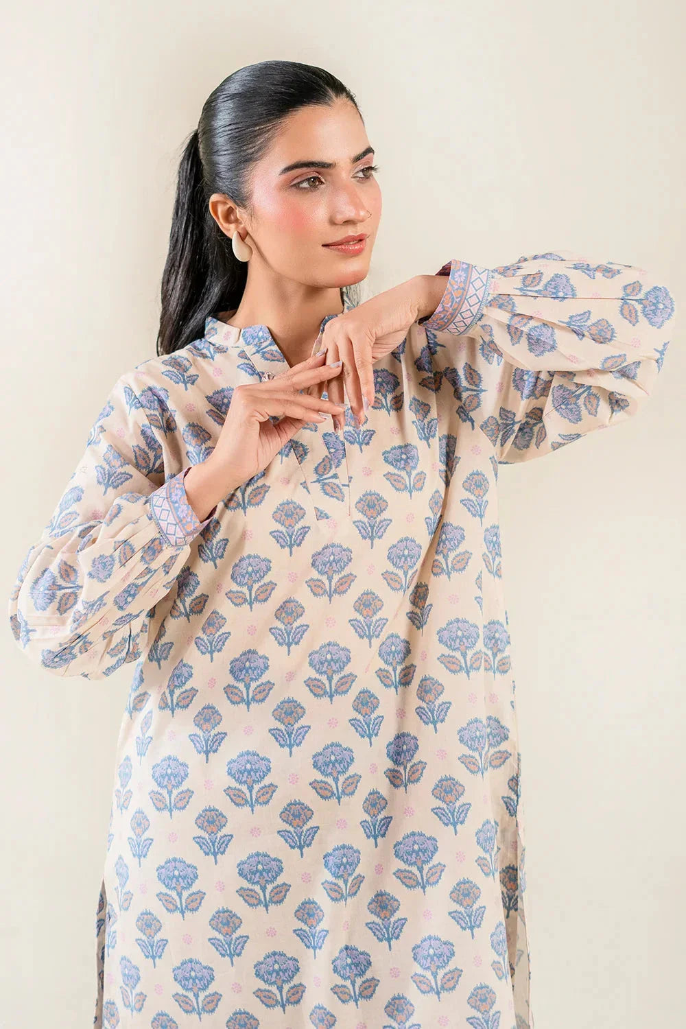 2PC Unstitched Printed Lawn Shirt and Trouser I KST-3839 Printed KHAS STORES