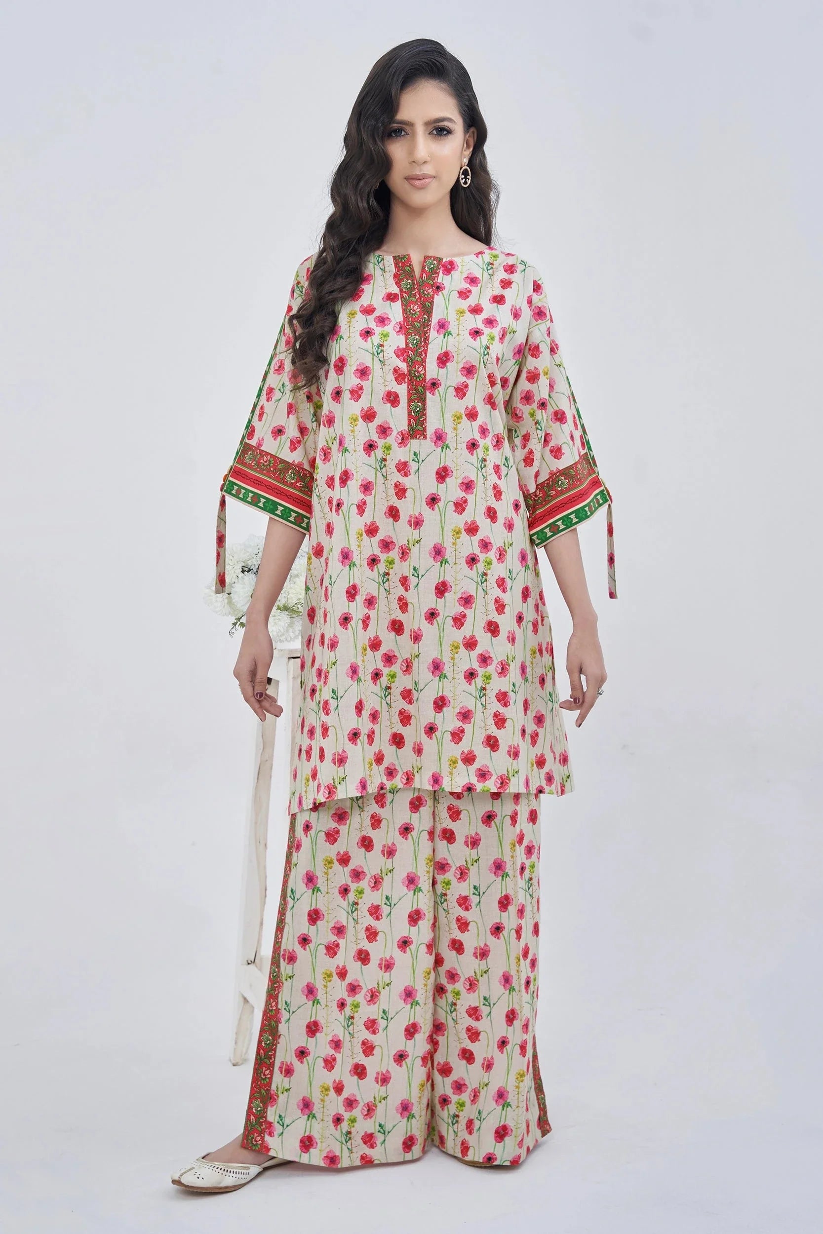 2PC Unstitched Printed Lawn Shirt and Trouser KST-3127 Printed KHAS STORES