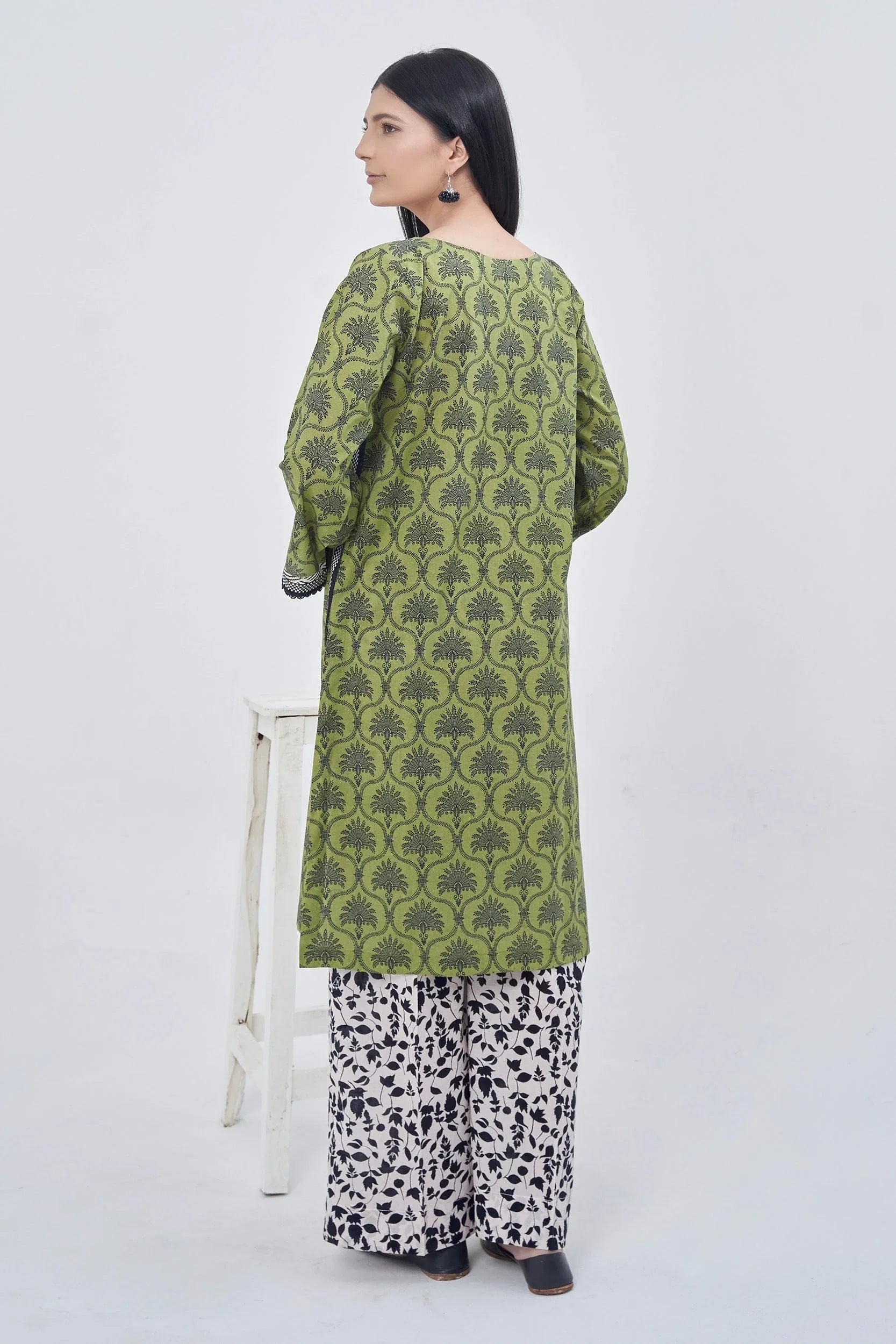 2PC Unstitched Printed Lawn Shirt and Trouser KST-3129 Printed KHAS STORES