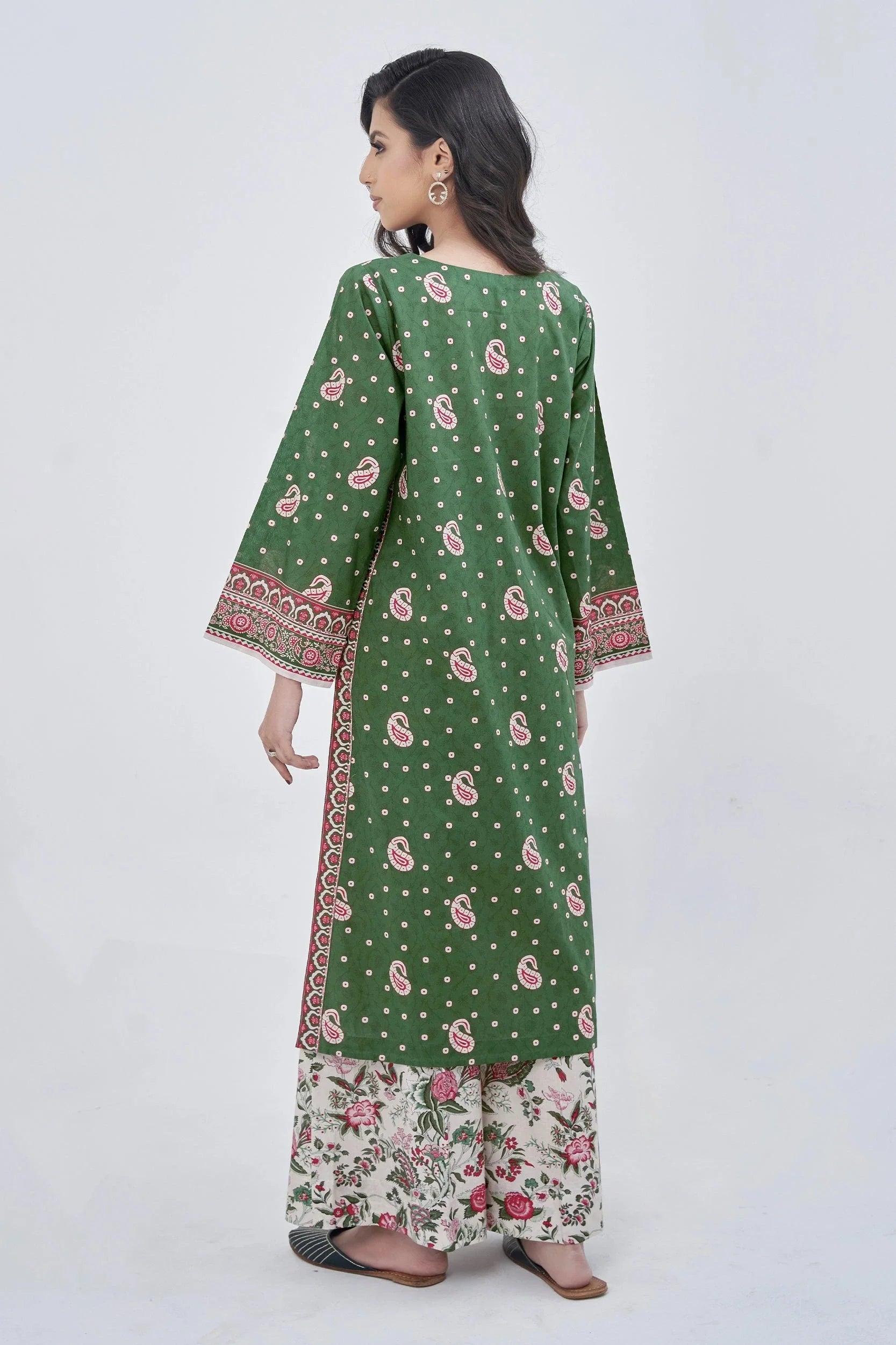 2PC Unstitched Printed Lawn Shirt and Trouser KST-3139 Printed KHAS STORES