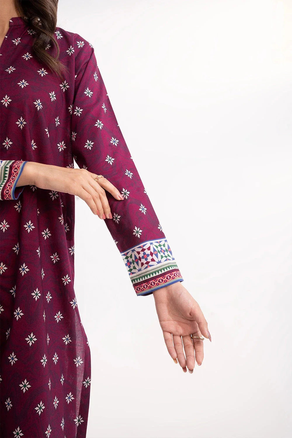2PC Unstitched Printed Lawn Shirt and Trouser KST-3238 Printed KHAS STORES