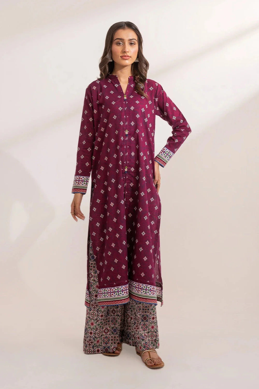 2PC Unstitched Printed Lawn Shirt and Trouser KST-3238 Printed KHAS STORES
