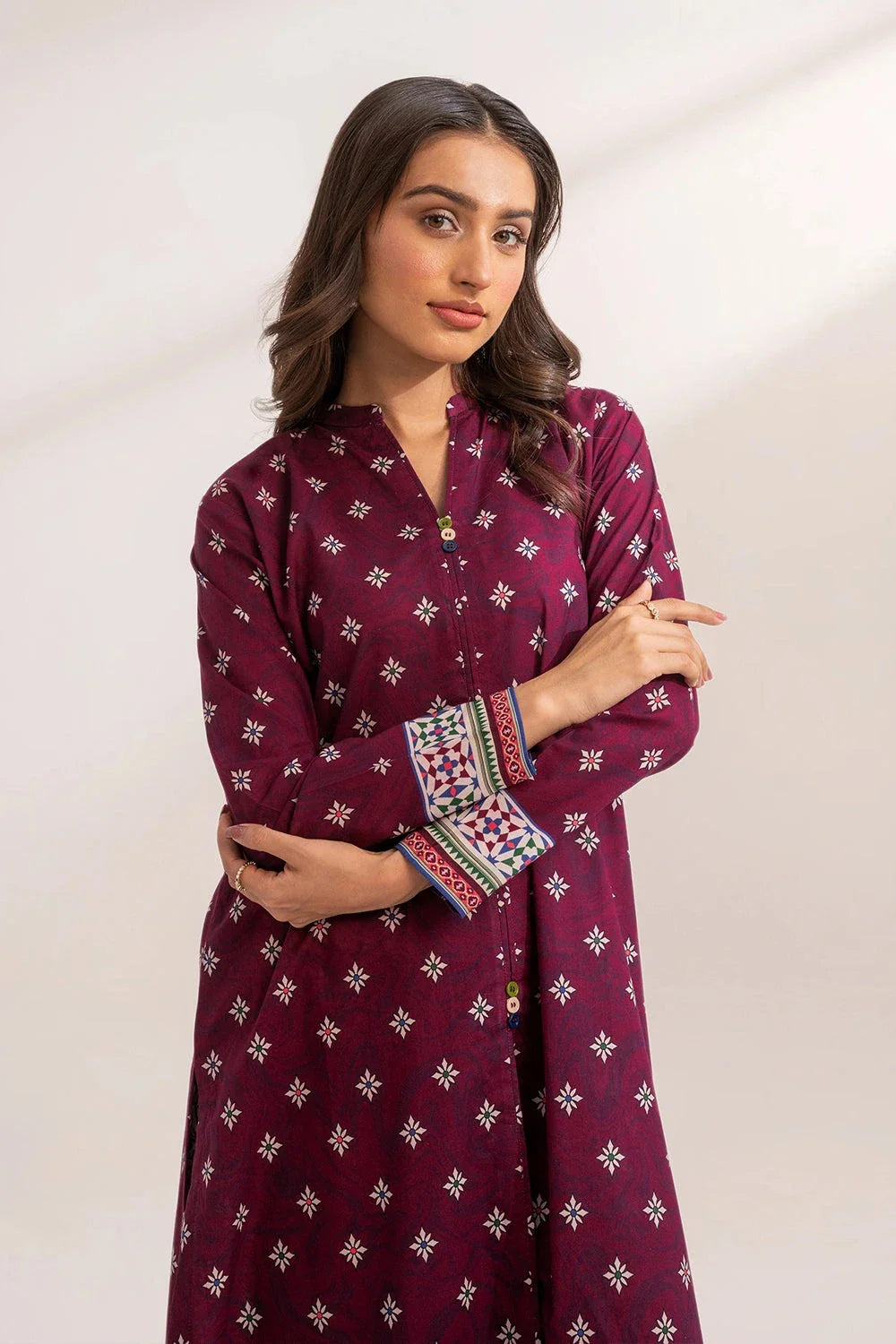 2PC Unstitched Printed Lawn Shirt and Trouser KST-3238 Printed KHAS STORES