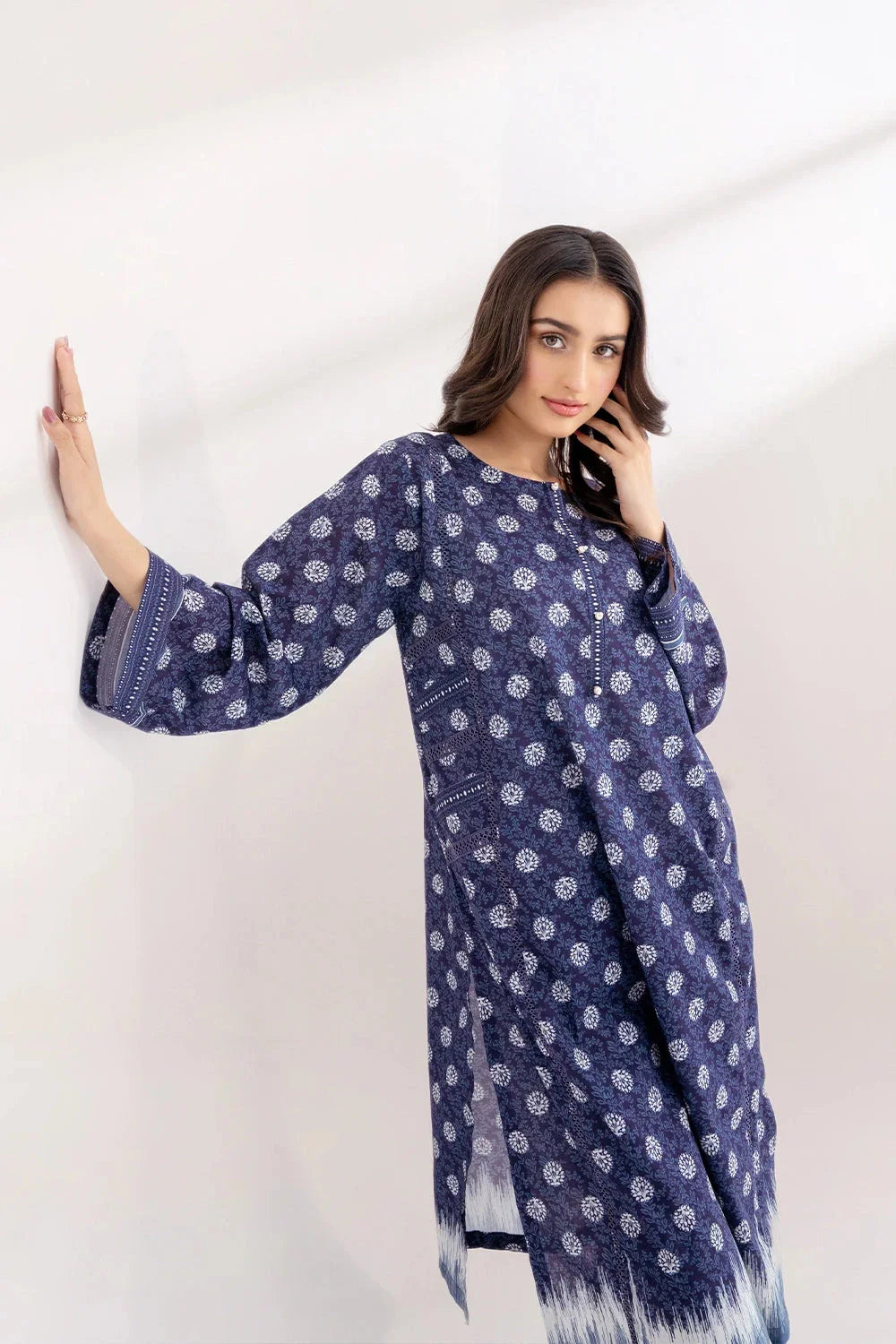 2PC Unstitched Printed Lawn Shirt and Trouser KST-3247 Printed KHAS STORES