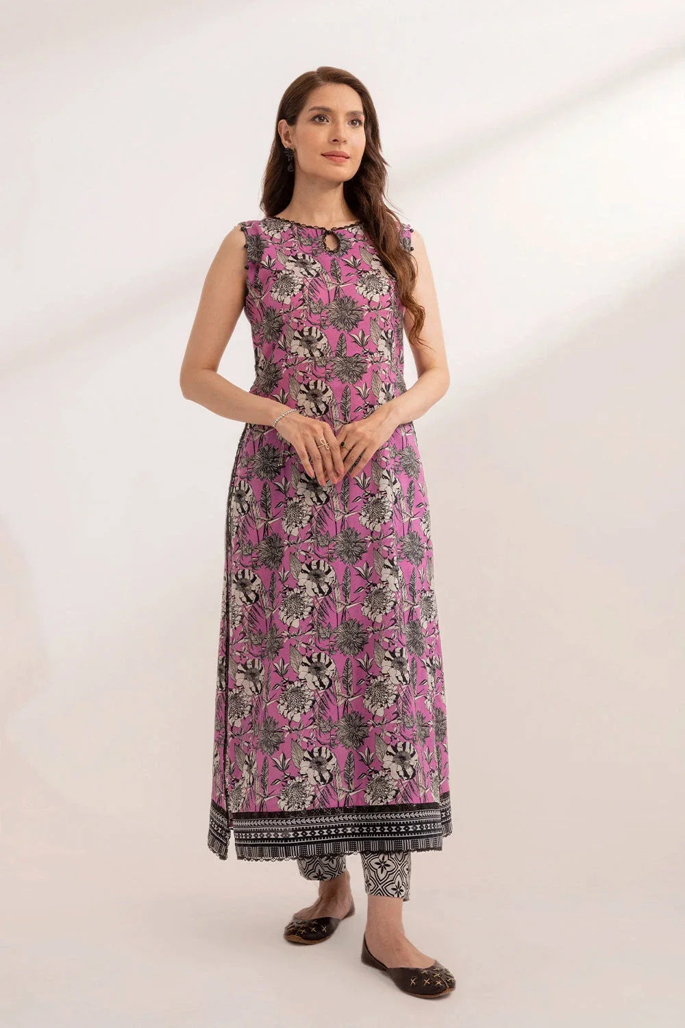 2PC Unstitched Printed Lawn Shirt and Trouser KST-3250 Printed KHAS STORES