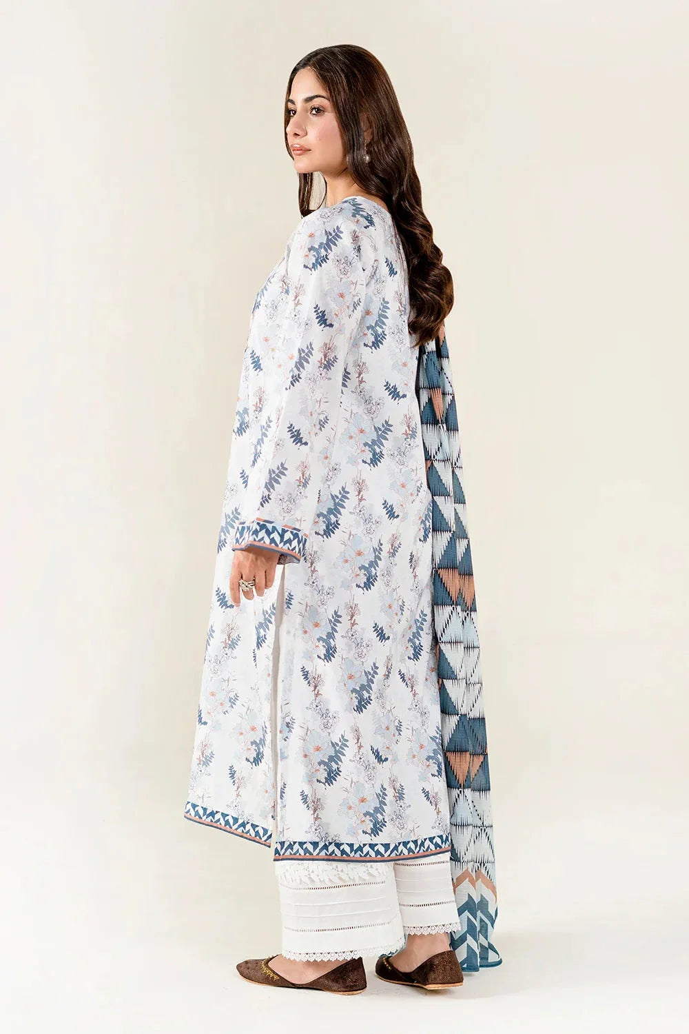 2PC Unstitched Printed Lawn Shirt & Dupatta | KSD-4053 Printed KHAS STORES
