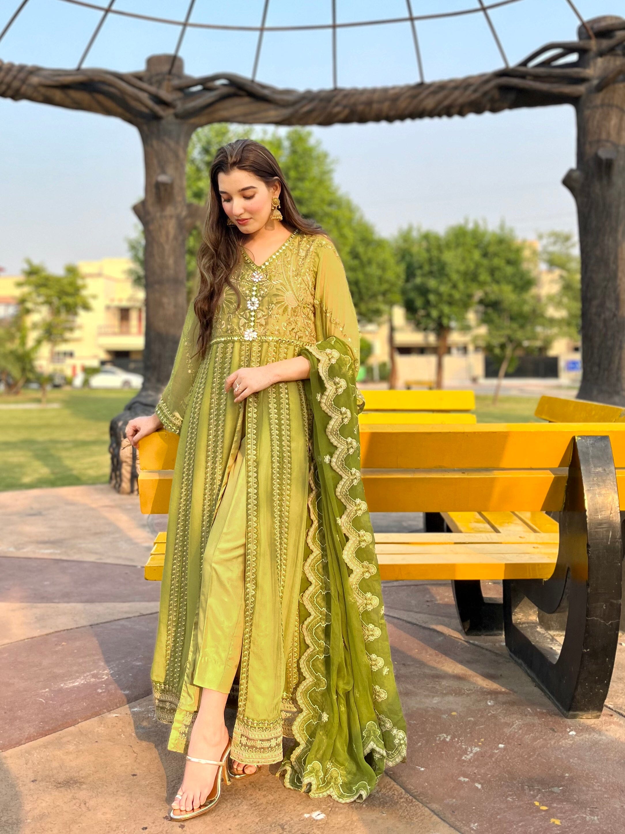 3 Pcs Unstitched EMB Chiffon Suit KNAC-1769 KHAS STORES