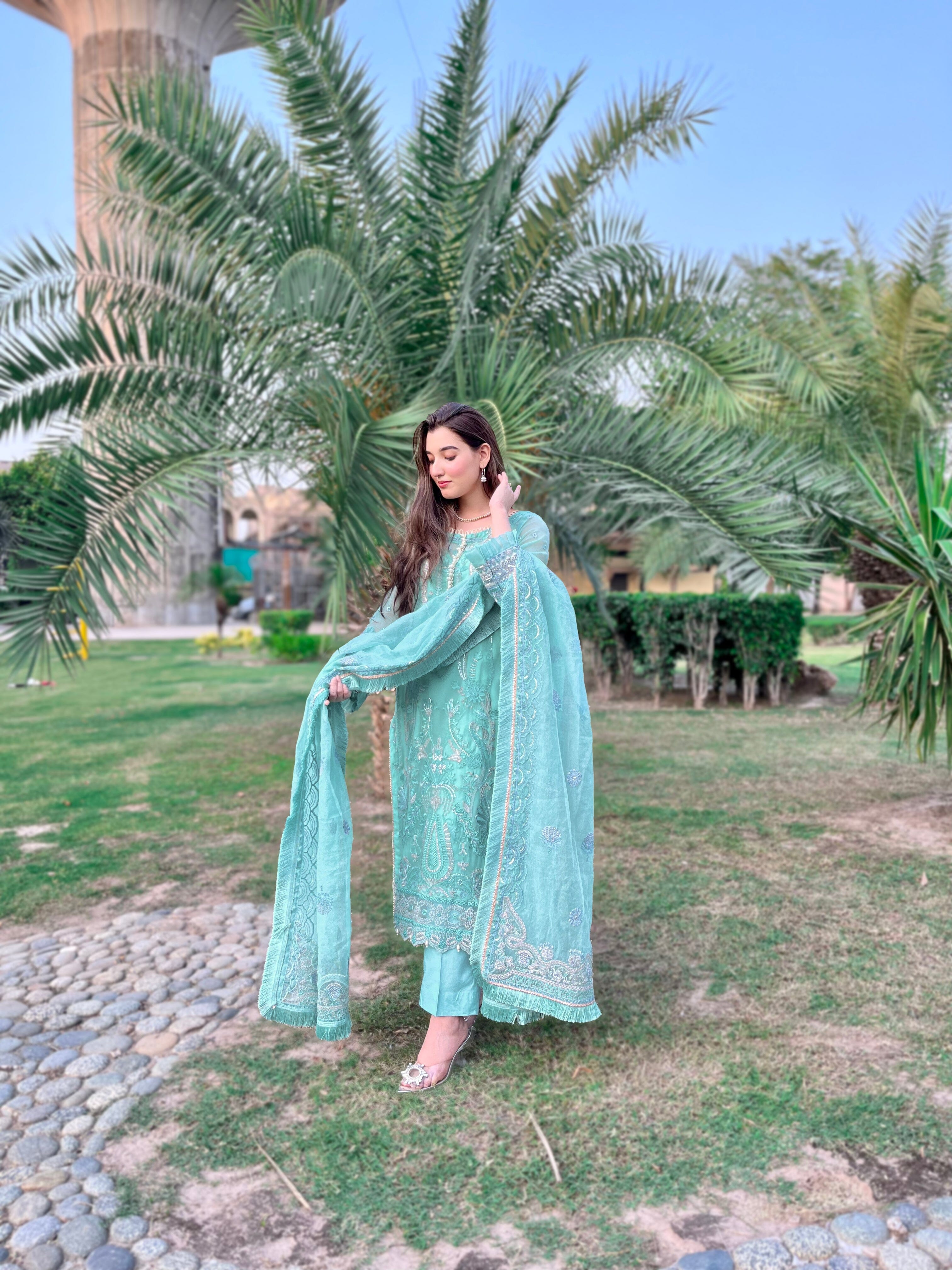 3 Pcs Unstitched EMB Chiffon Suit KNAC-1773 KHAS STORES
