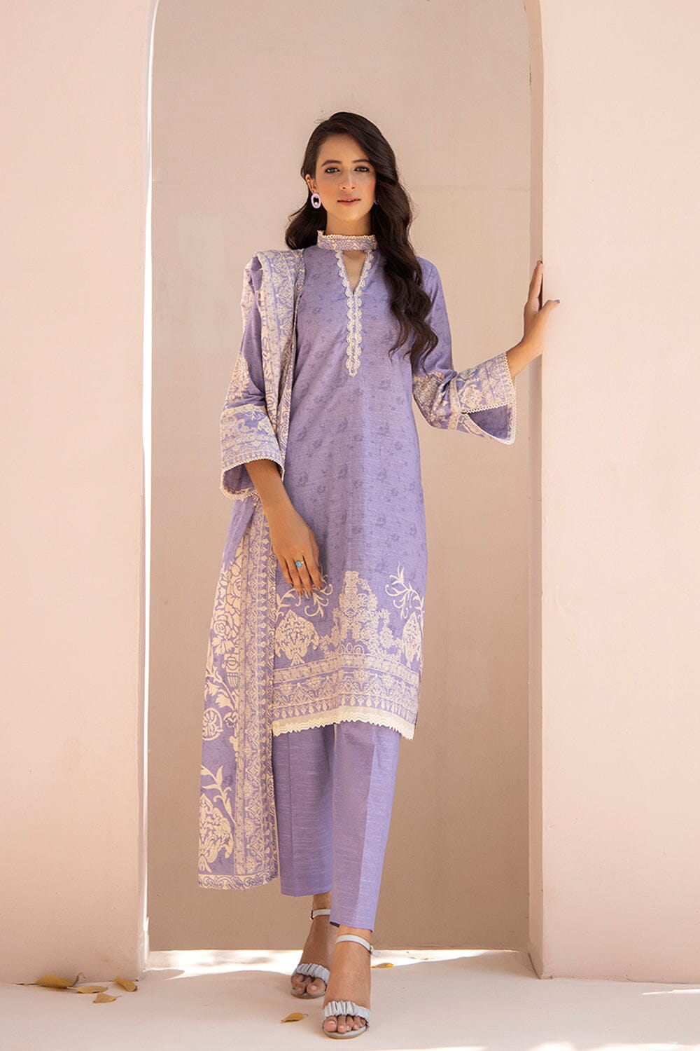 3 Pcs unstitched Khaddar SUIT KKH-2202 KHAS STORES
