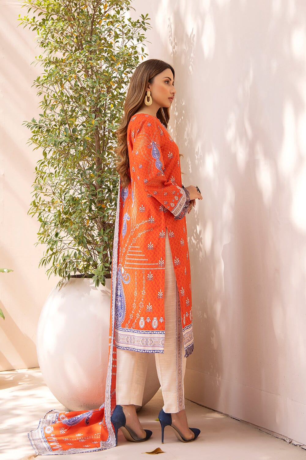 3 Pcs unstitched Khaddar SUIT KKH-2205 KHAS STORES