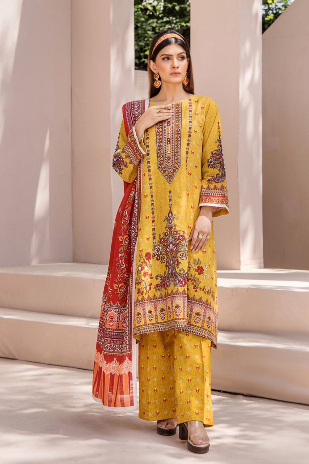 3 Pcs Unstitched Khaddar Suit KKH-2227 KHAS STORES
