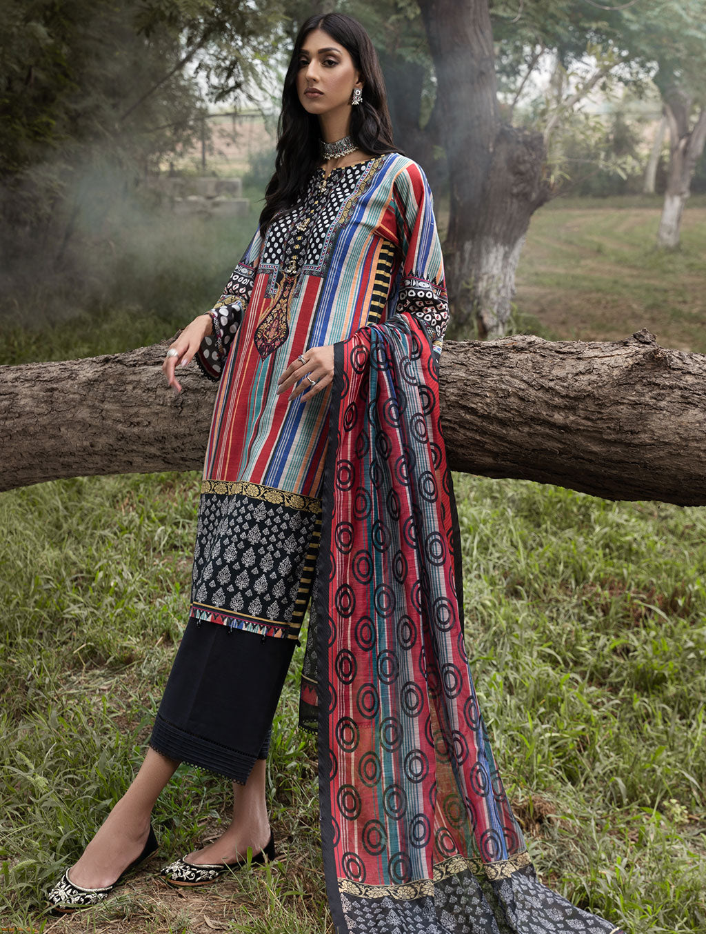 3 Piece Unstitched Khaddar Suit KKH-1488 Winter 2022 Vol II KHAS STORES
