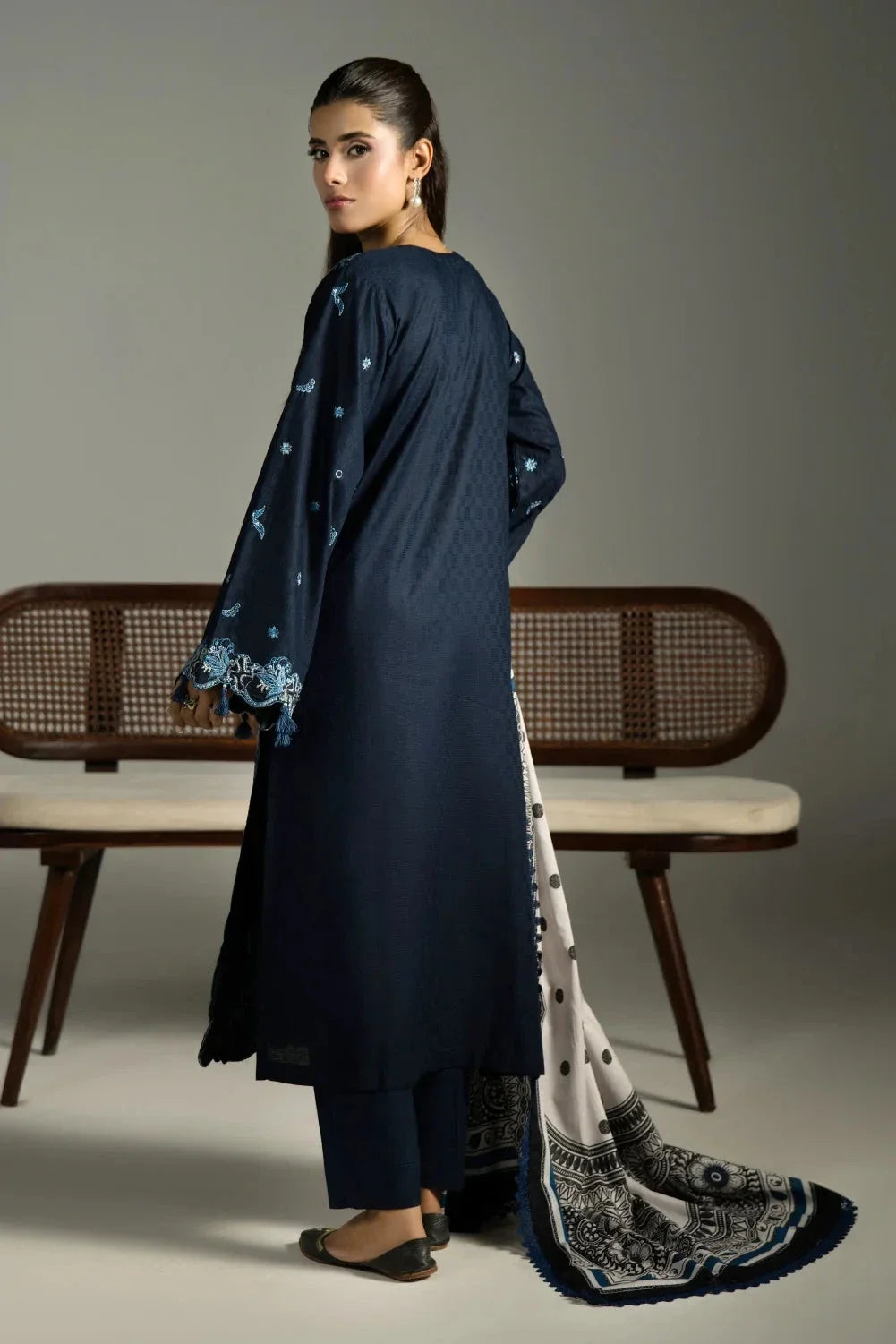 3PC Embroidered Cambric Suit | KCCE-4219 Embroidered KHAS STORES