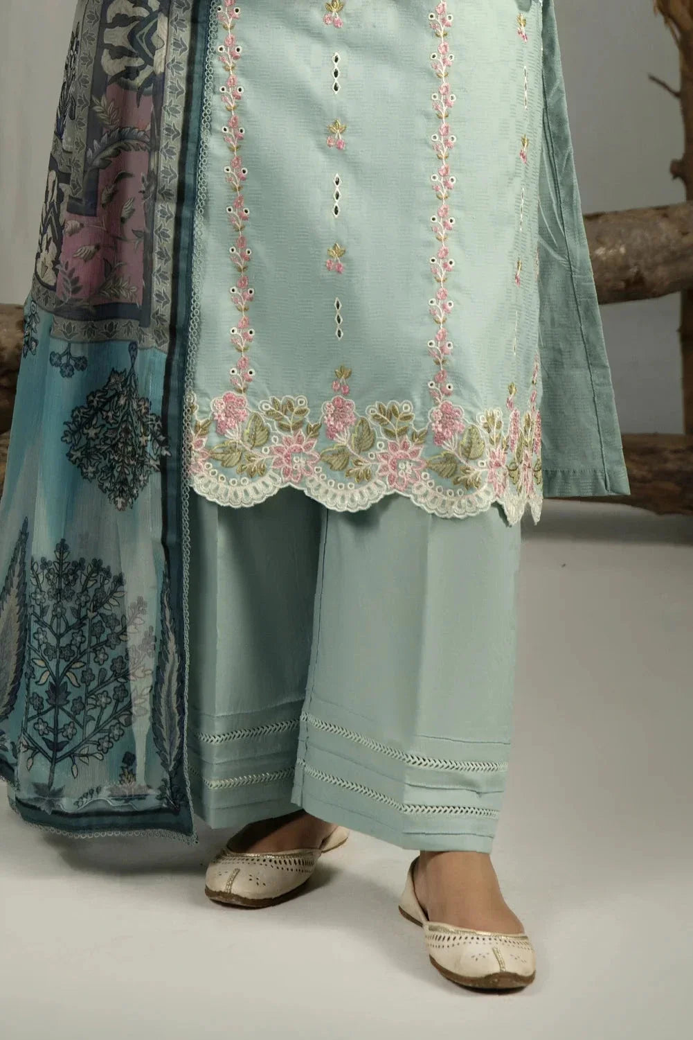 3PC Embroidered Cambric Suit | KCCE-4222 Embroidered KHAS STORES
