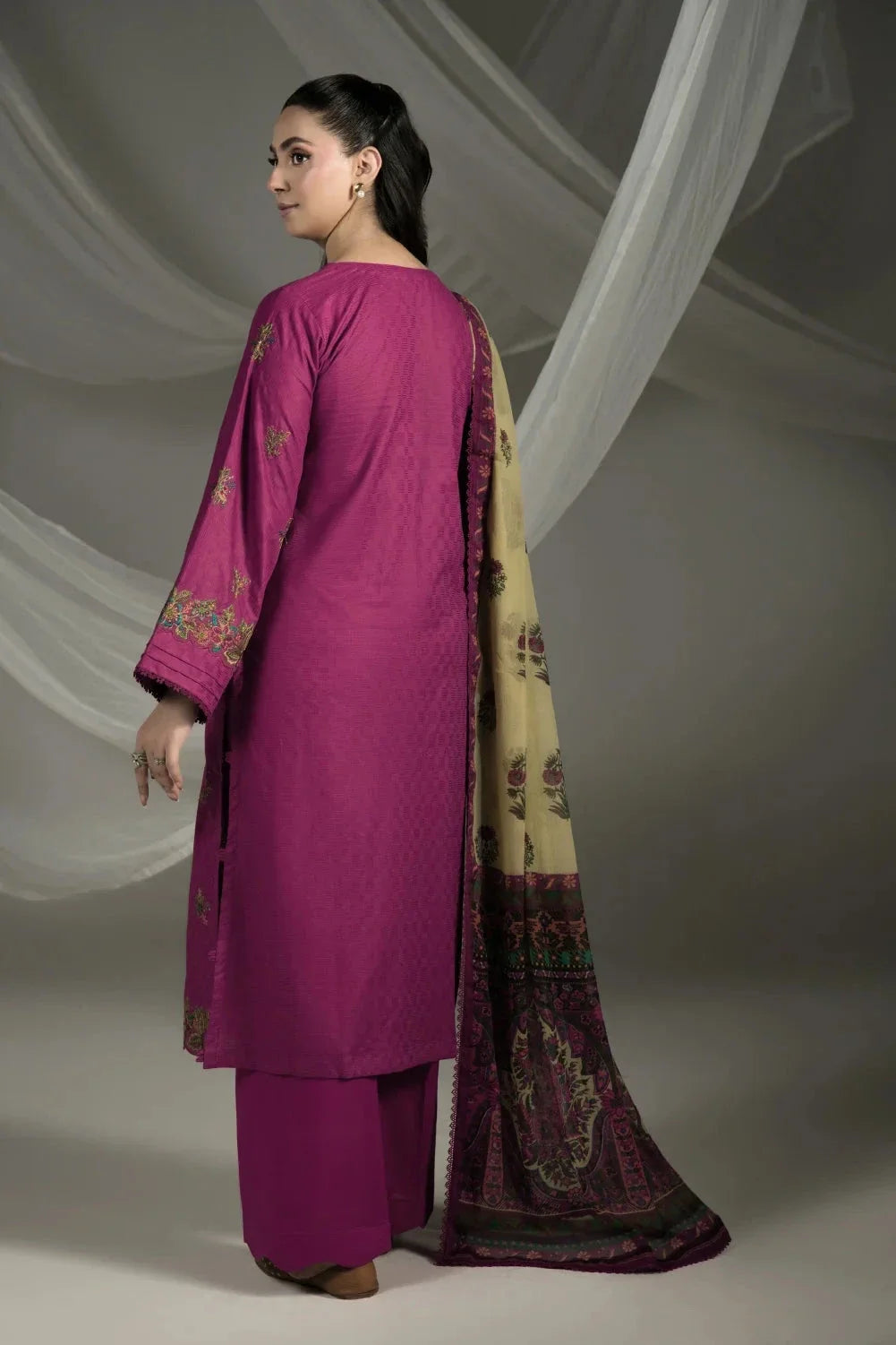 3PC Embroidered Cambric Suit | KCCE-4224 Embroidered KHAS STORES