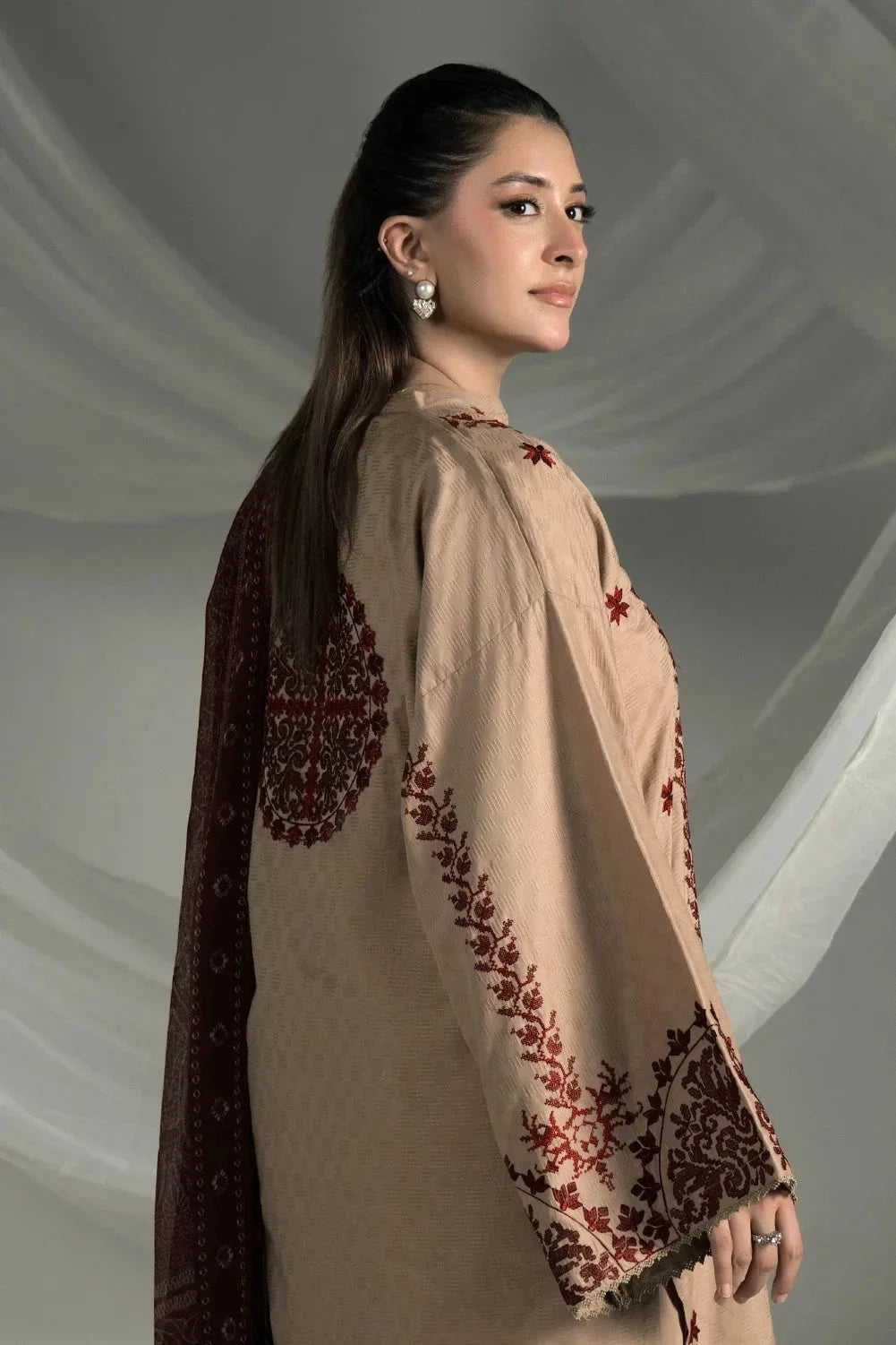 3PC Embroidered Cambric Suit | KCCE-4226 Embroidered KHAS STORES