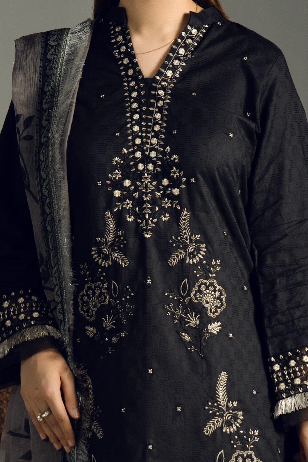 3PC Embroidered Cambric Suit | KCCE-4229 Embroidered KHAS STORES