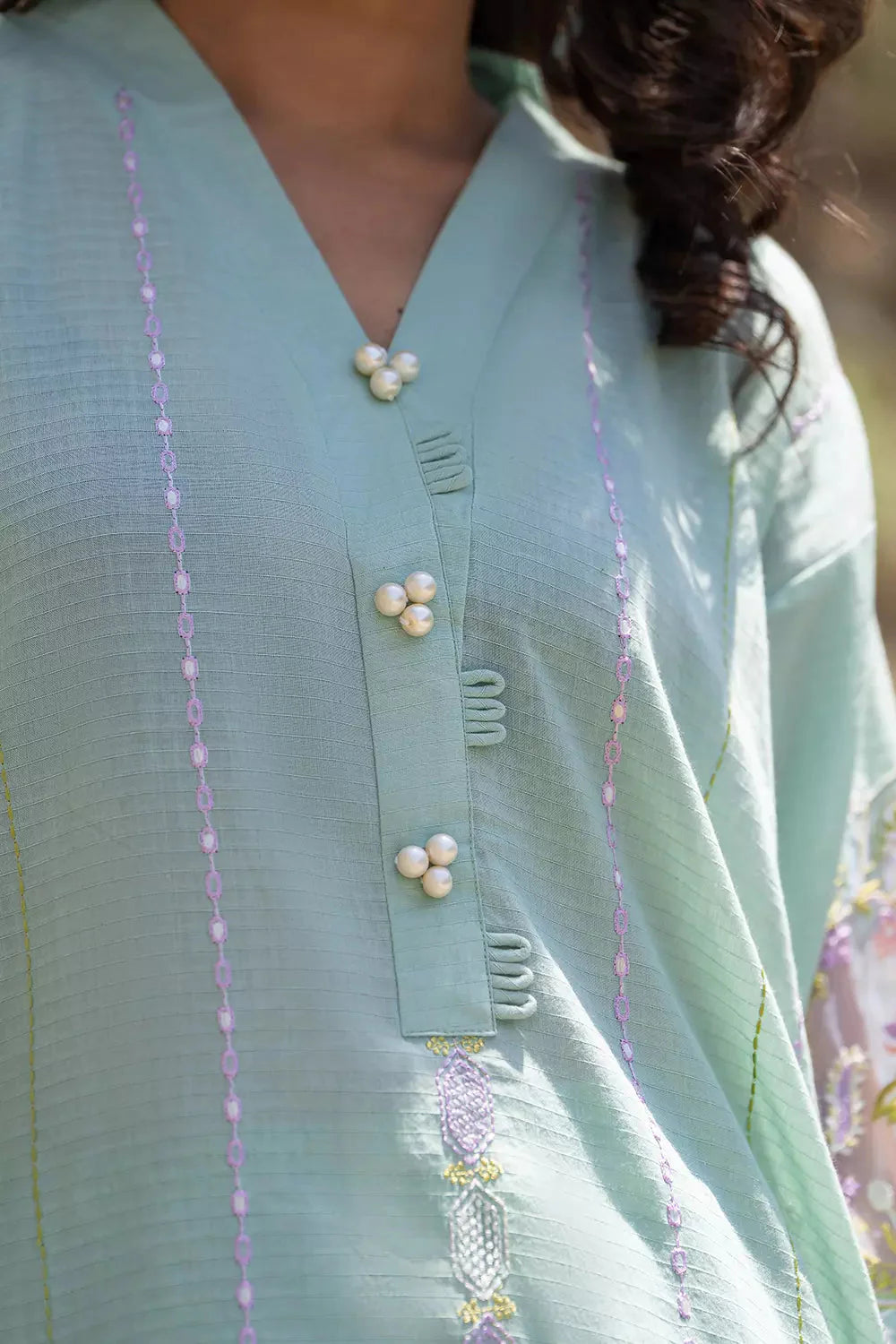3PC Embroidered Unstitched Cambric Suit KSDE-2821 Embroidered KHAS STORES