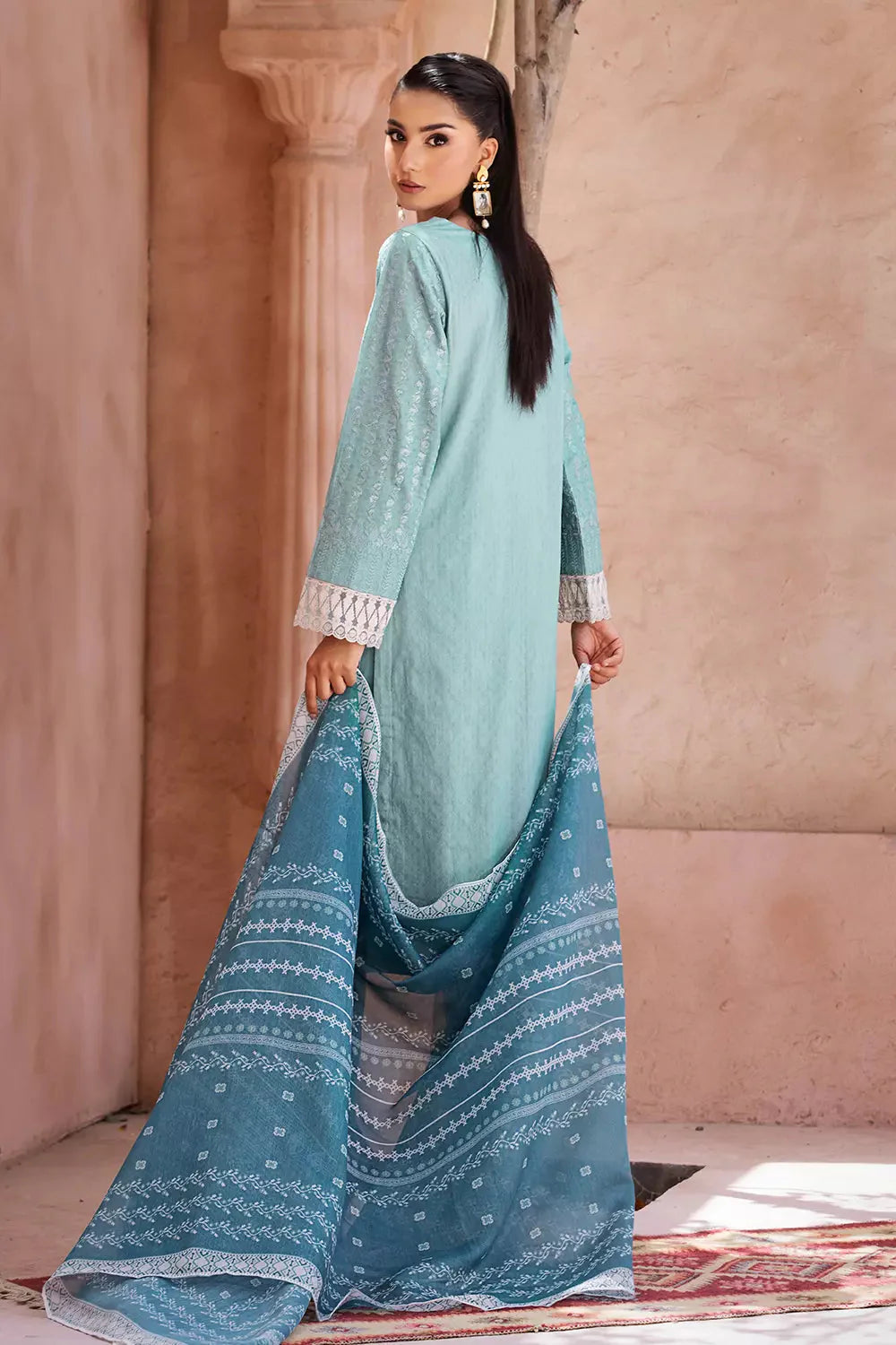 3PC Embroidered Unstitched Jacquard Suit KCNE-2620 Embroidered KHAS STORES