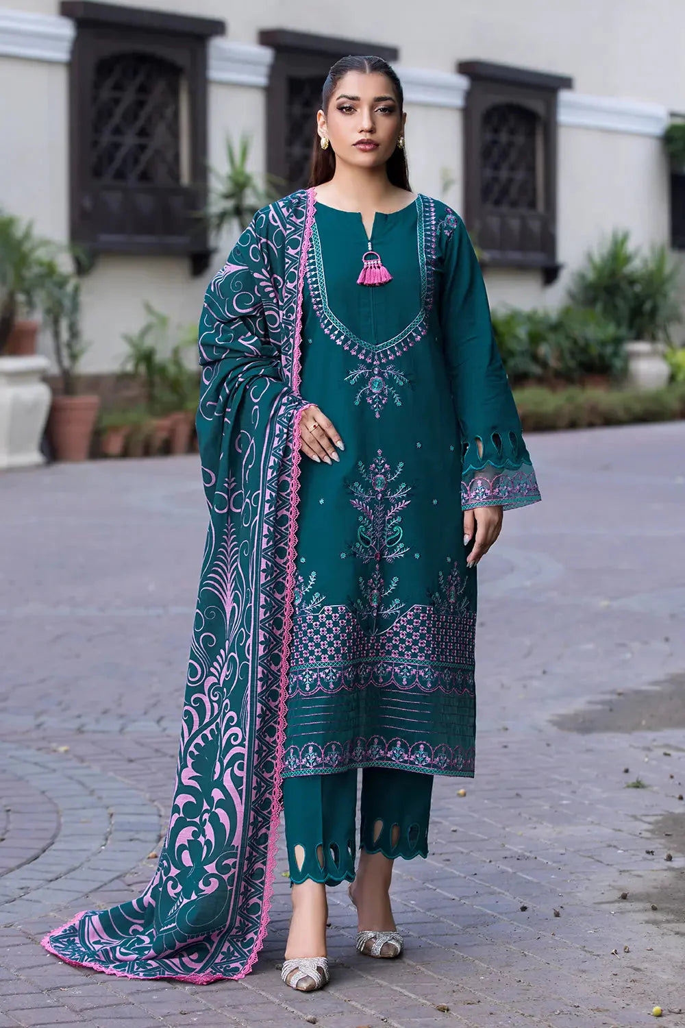3PC Embroidered Unstitched Khaddar Suit KKE-2923 Embroidered KHAS STORES