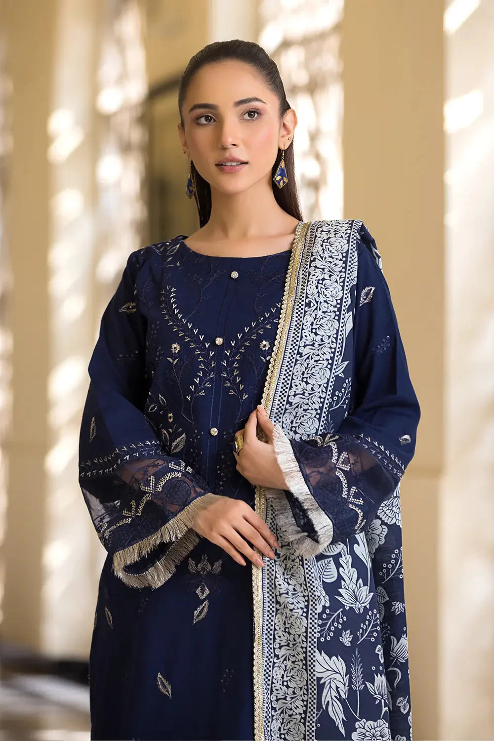 3PC Embroidered Unstitched Khaddar Suit KKE-2925 Embroidered KHAS STORES