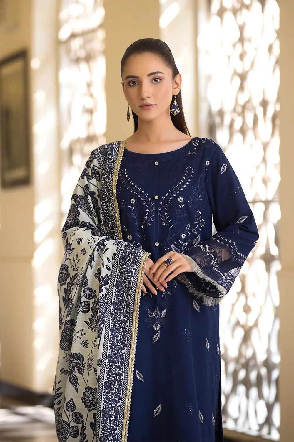 3PC Embroidered Unstitched Khaddar Suit KKE-2925 Embroidered KHAS STORES