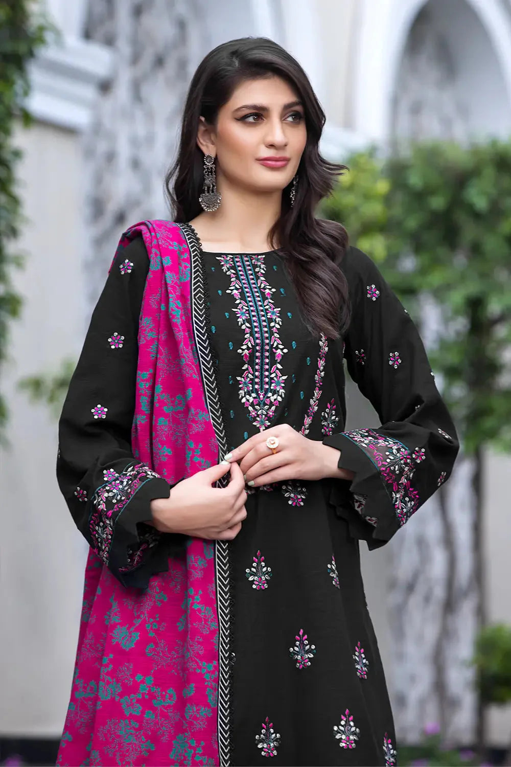 3PC Embroidered Unstitched Khaddar Suit KKE-2927 Embroidered KHAS STORES