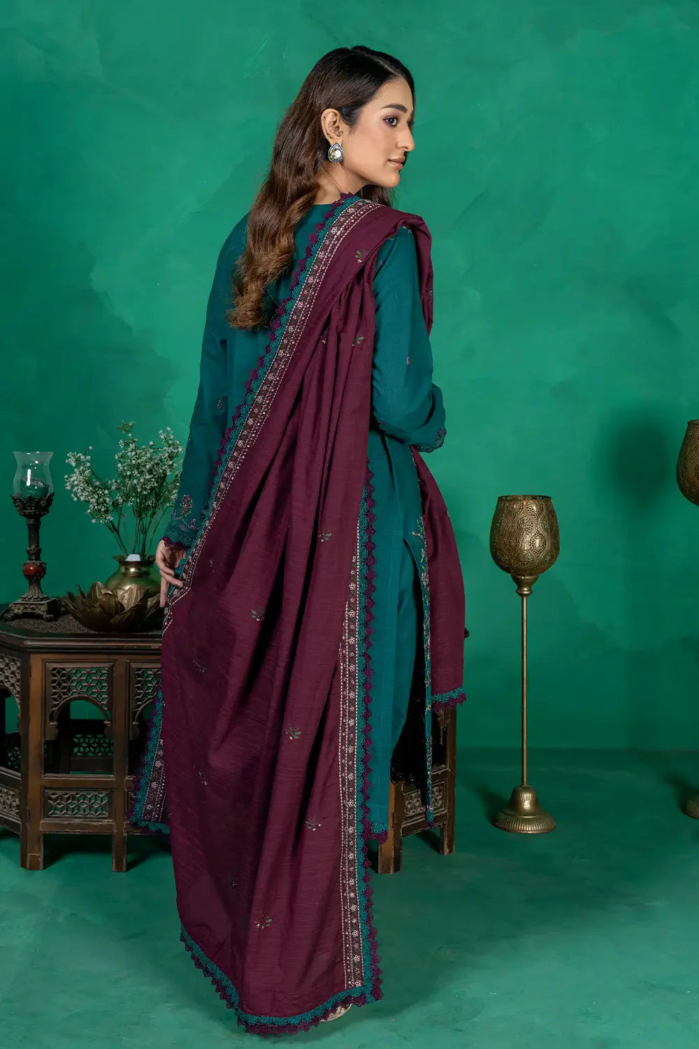 3PC Embroidered Unstitched Khaddar Suit KKE-2957 Embroidered KHAS STORES
