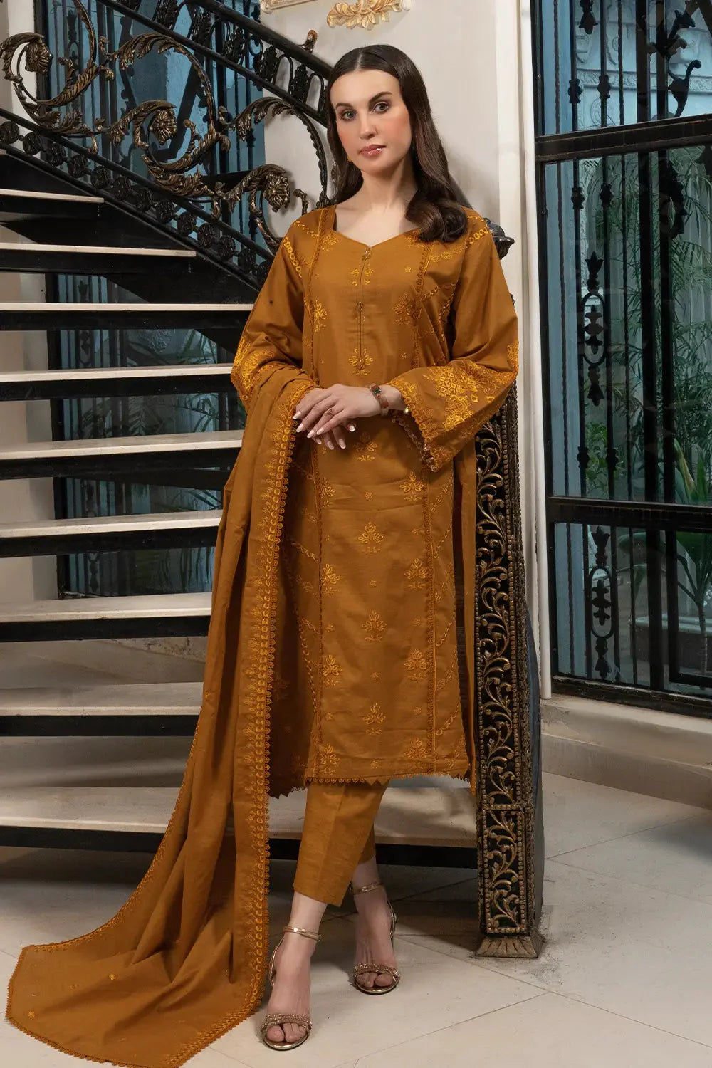 3PC Embroidered Unstitched Khaddar Suit KKE-2958 Embroidered KHAS STORES