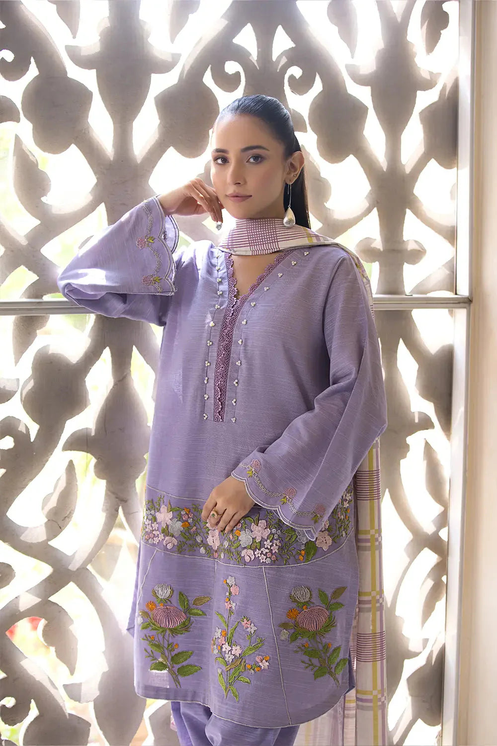 3PC Embroidered Unstitched Khaddar Suit KKE-2973 Embroidered KHAS STORES