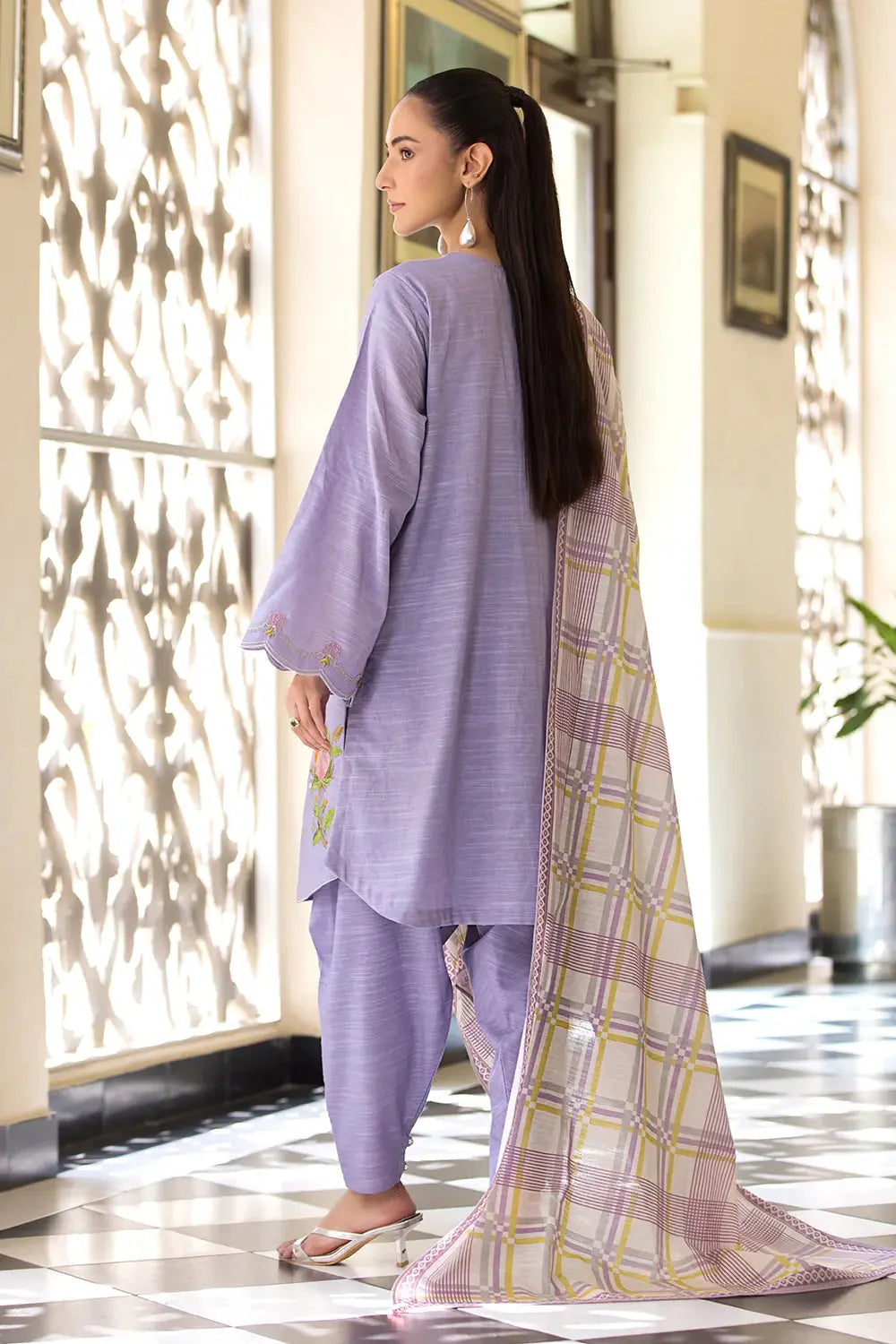 3PC Embroidered Unstitched Khaddar Suit KKE-2973 Embroidered KHAS STORES