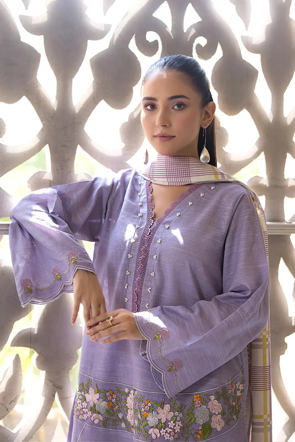 3PC Embroidered Unstitched Khaddar Suit KKE-2973 Embroidered KHAS STORES
