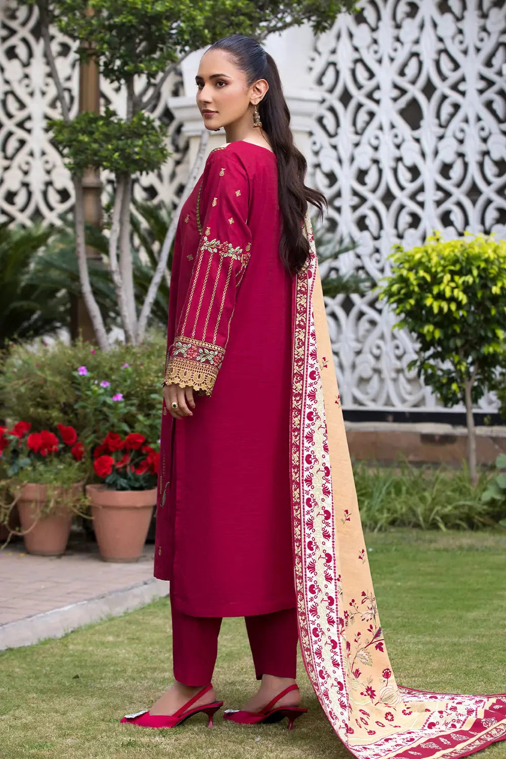 3PC Embroidered Unstitched Khaddar Suit KKE-2974 Embroidered KHAS STORES
