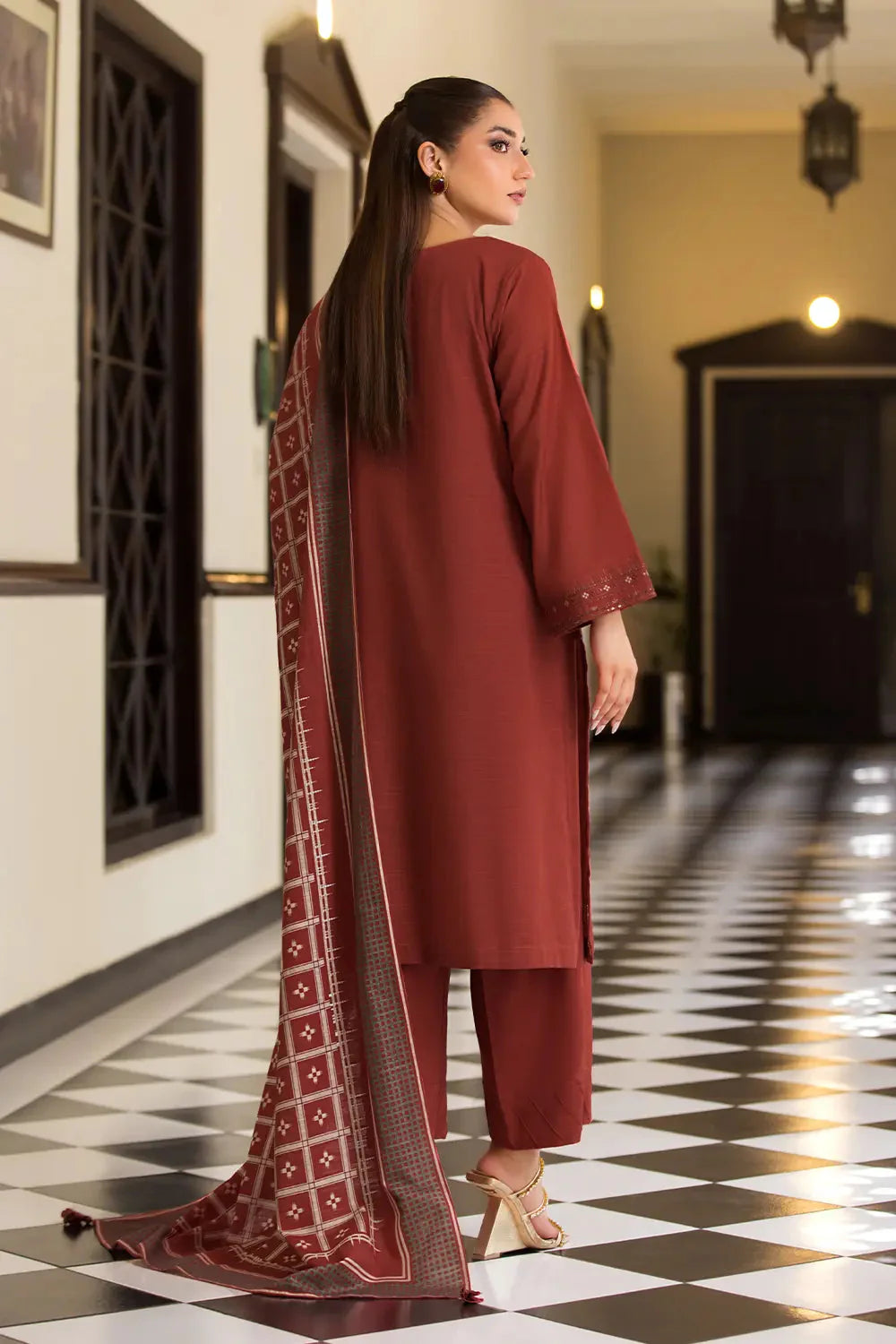 3PC Embroidered Unstitched Khaddar Suit KKE-2975 Embroidered KHAS STORES