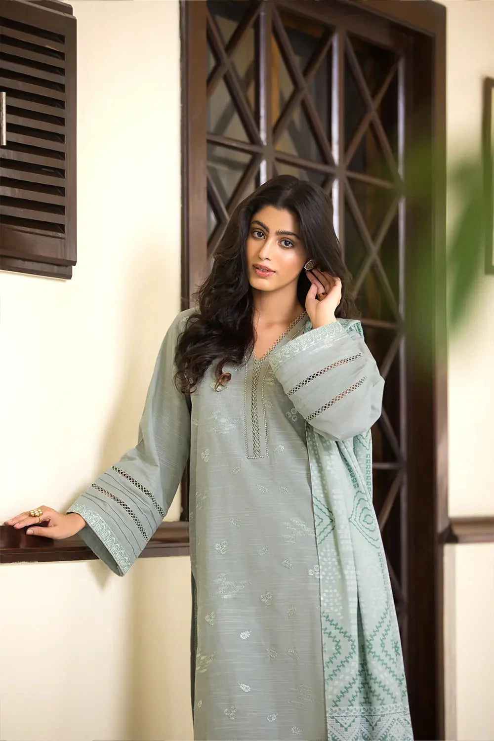 3PC Embroidered Unstitched Khaddar Suit KKE-2976 Embroidered KHAS STORES