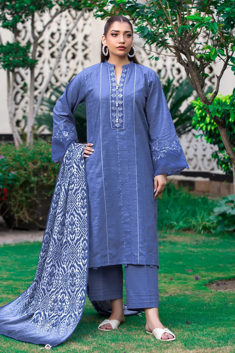 3PC Embroidered Unstitched Khaddar Suit KKE-2981 Embroidered KHAS STORES
