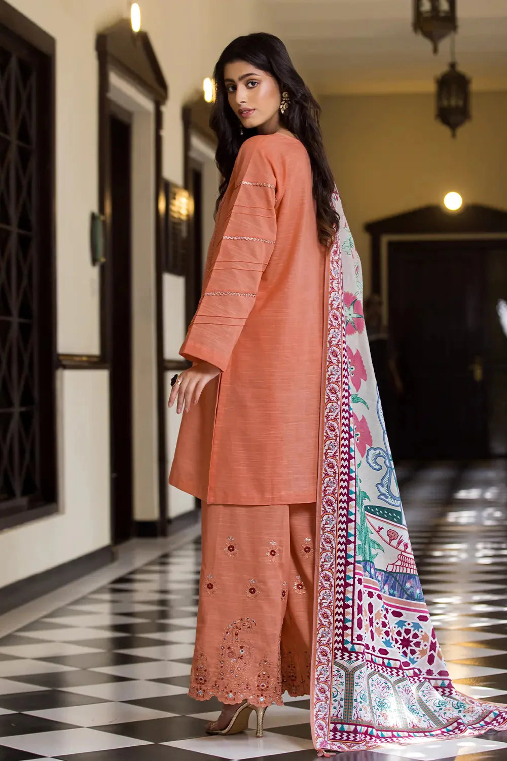 3PC Embroidered Unstitched Khaddar Suit KKE-2982 Embroidered KHAS STORES