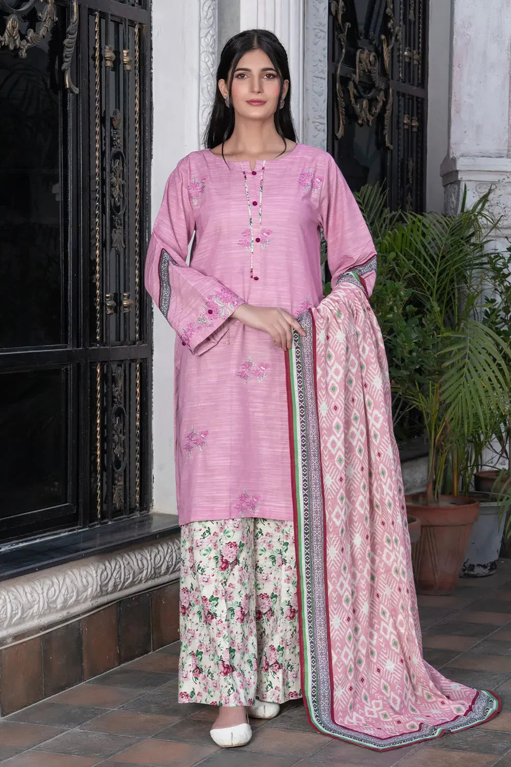 3PC Embroidered Unstitched Khaddar Suit KKE-2984 Embroidered KHAS STORES