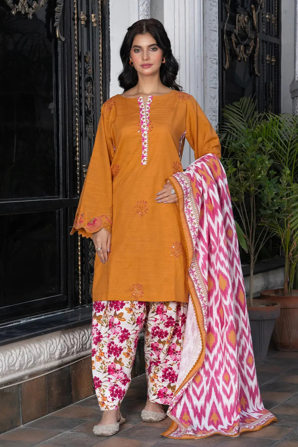 3PC Embroidered Unstitched Khaddar Suit KKE-2985 Embroidered KHAS STORES