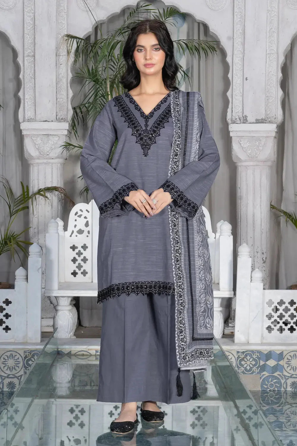 3PC Embroidered Unstitched Khaddar Suit KKE-2992 Embroidered KHAS STORES