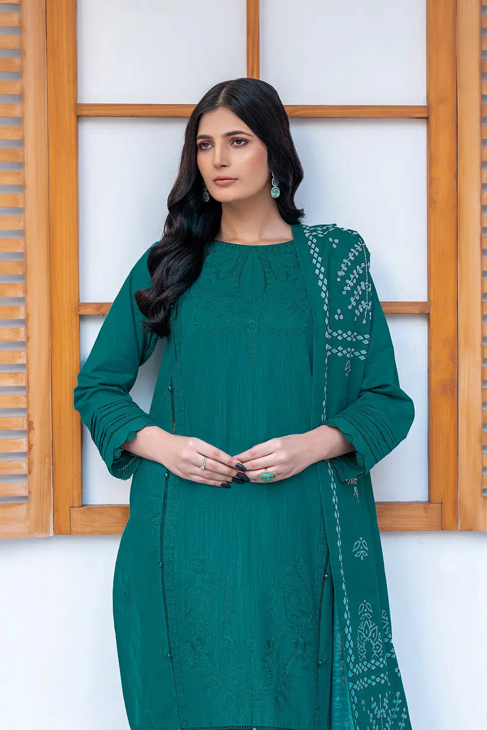 3PC Embroidered Unstitched Khaddar Suit KKE-3014 Embroidered KHAS STORES