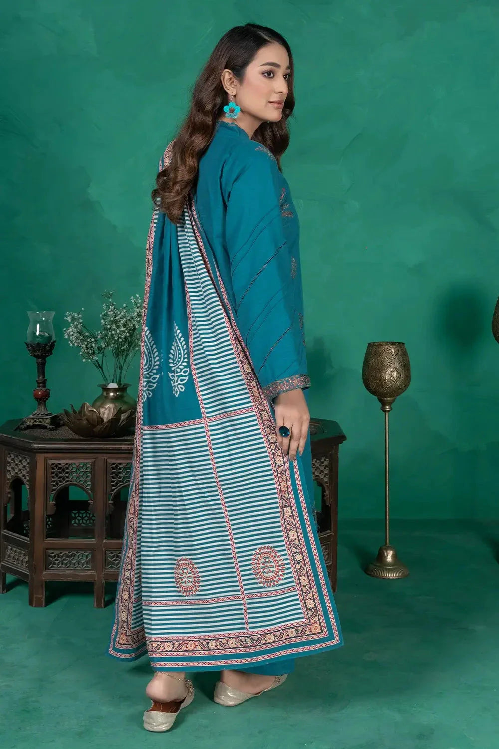 3PC Embroidered Unstitched Khaddar Suit KKE-3017 Embroidered KHAS STORES