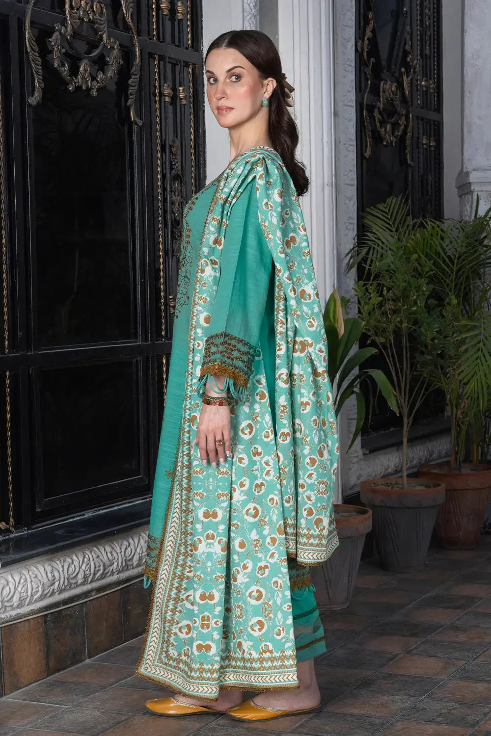 3PC Embroidered Unstitched Khaddar Suit KKHE-2919 Embroidered KHAS STORES