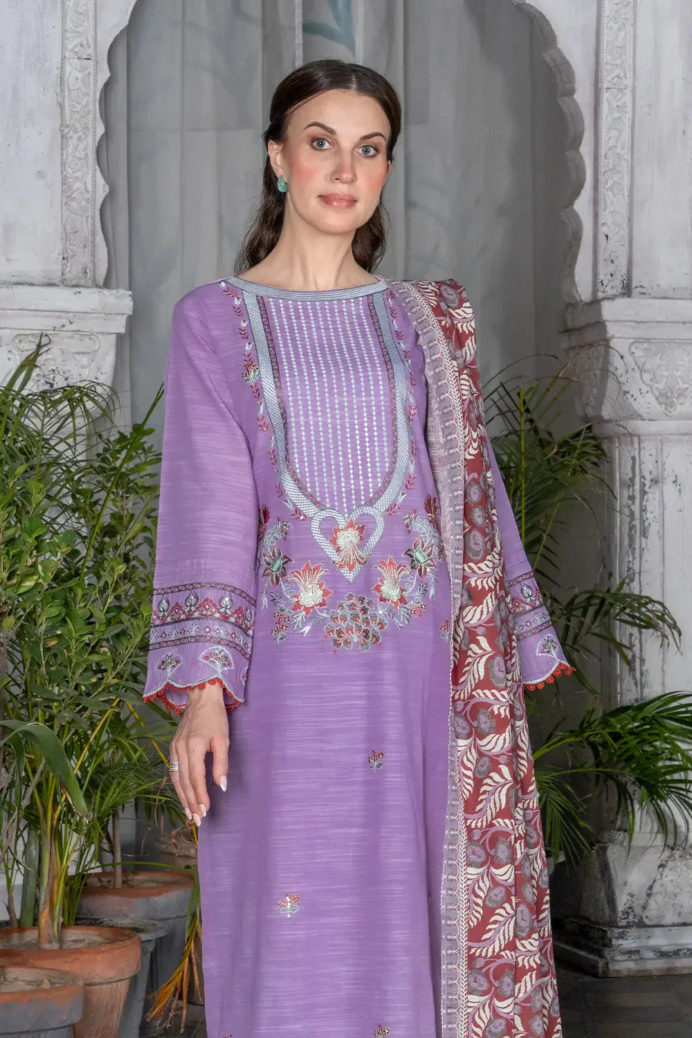 3PC Embroidered Unstitched Khaddar Suit KKHE-2920 Embroidered KHAS STORES