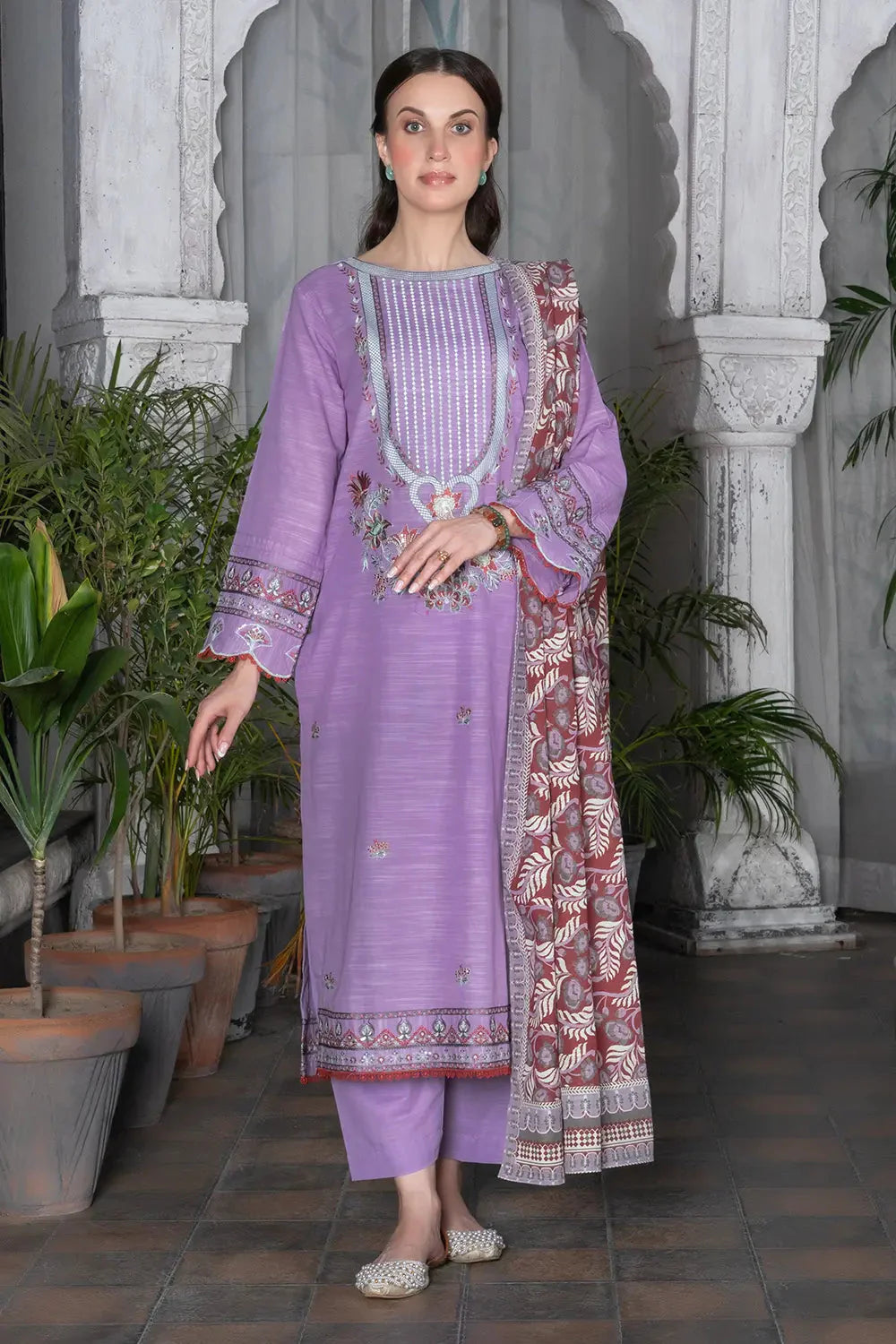 3PC Embroidered Unstitched Khaddar Suit KKHE-2920 Embroidered KHAS STORES